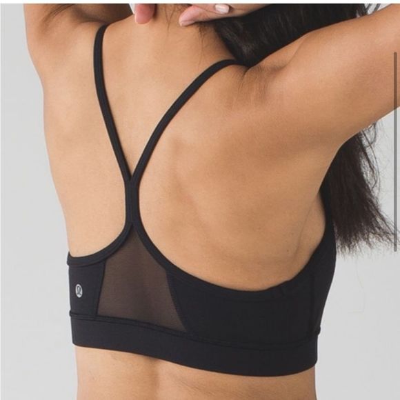 lululemon athletica Other - LULULEMON MESH BACK FLOW Y BRA IV BLACK SIZE 4